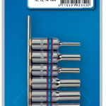 Набор глубоких торцевых головок 3/8", TORX Е-стандарт, Е4-Е14, 6 предметов KING TONY 3116PR