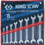 Набор рожковых ключей, 6-22 мм, 8 предметов KING TONY 1108MR